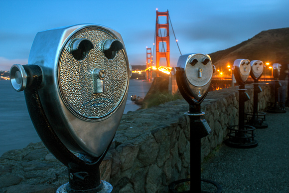 A closer look at the Golden Gate Bridge, San Francisco, California