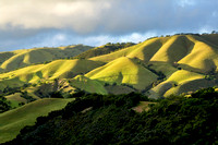 Green hills of Carmel Valley, California
