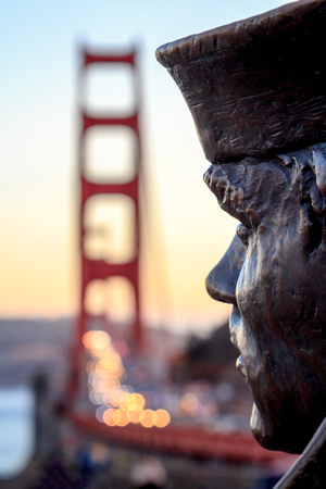 Lone Sailor Memorial, Golden Gate Bridge, San Francisco, California